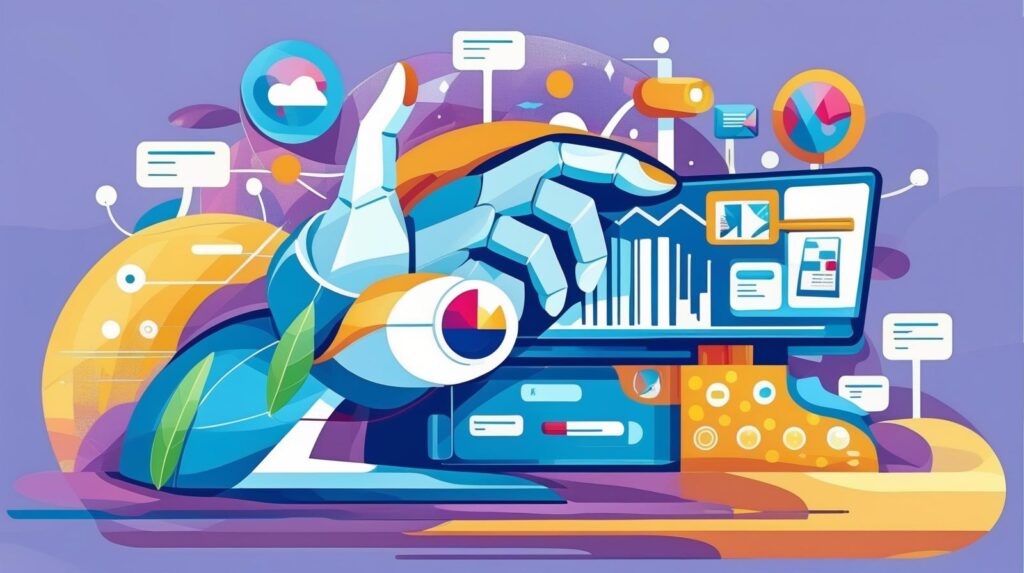 AI marketing platforms illustration