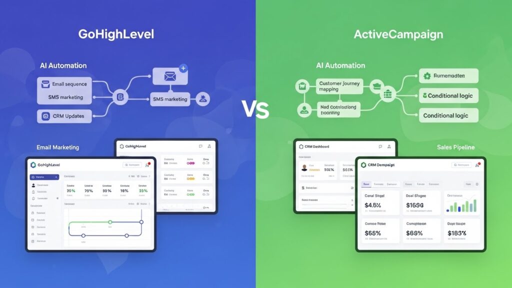 GoHighLevel vs ActiveCampaign Comparison