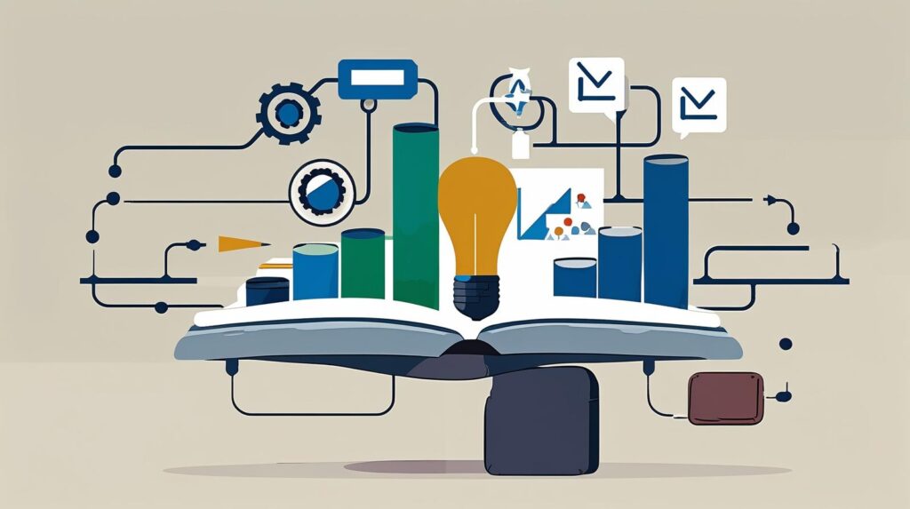 Software research and comparison illustration