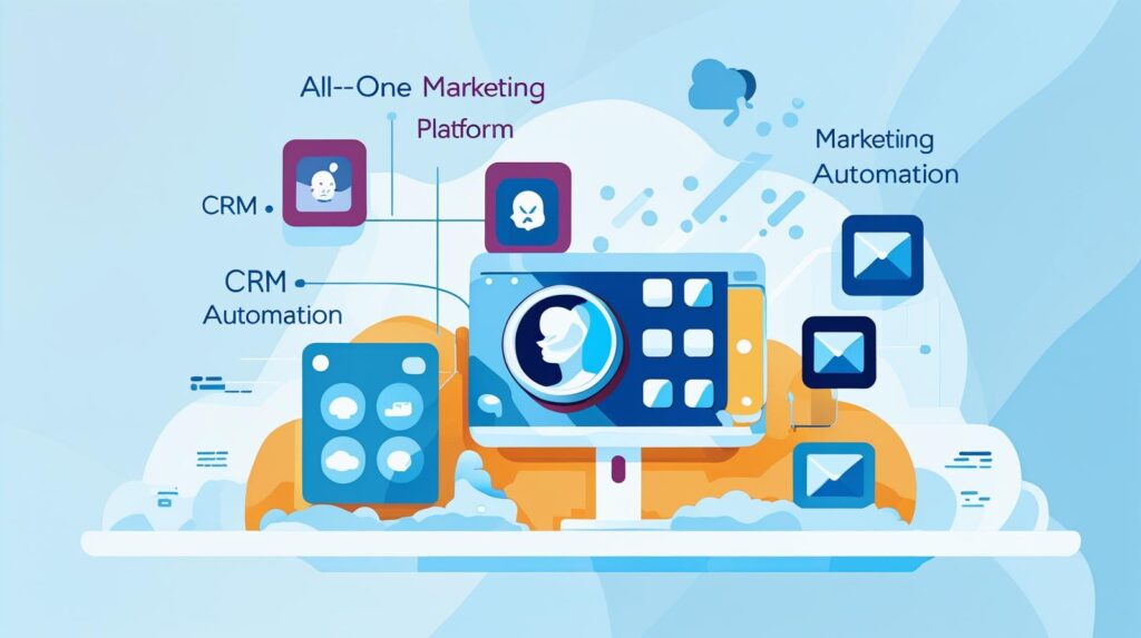 AI marketing platforms illustration